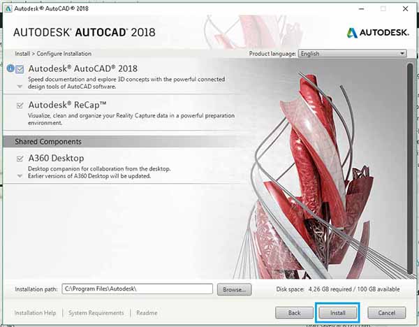 hướng dẫn tải Autocad 2018 Full crack