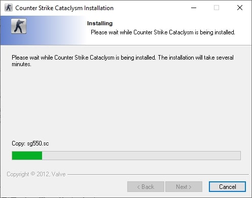  Quá trình tải và cài đặt CS 1.6 sẽ diễn ra trong vài phút