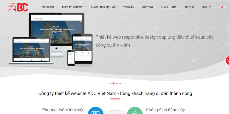 ADC Việt Nam - Dịch vụ thiết kế Website theo yêu cầu độc quyền