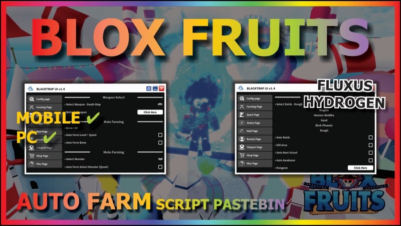 Hack Blox Fruit APK Update 20 (Client Fluxus v50 , Hydrogen v46)