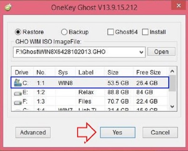 ghost windows 10 pro 64bit bằng onekey ghost pc