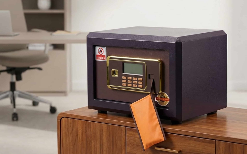 Đặt két sắt trong phòng làm việc
