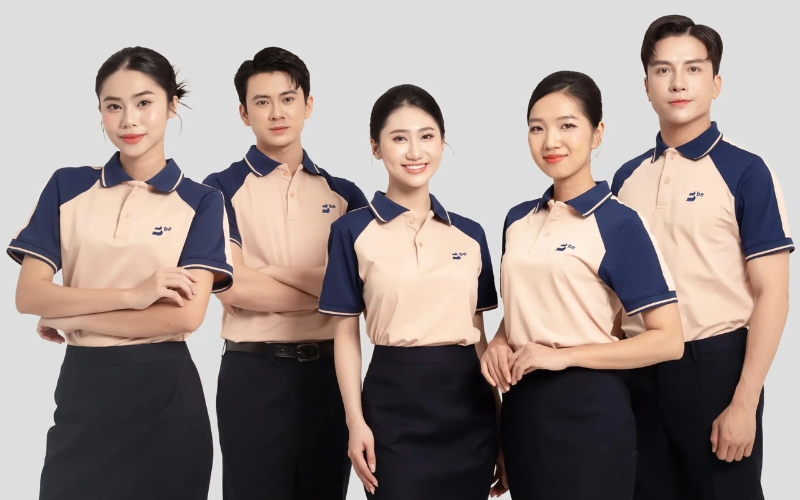 Kinh nghiệm đặt may áo thun đồng phục cổ trụ đẹp