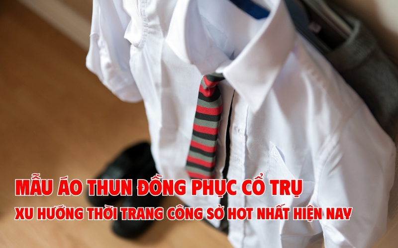 mẫu áo thun đồng phục cổ trụ