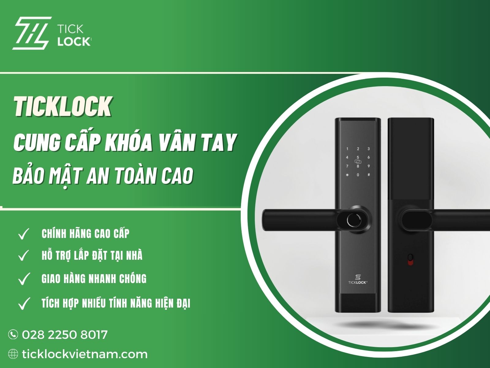 TICKLOCK - Đơn vị cung cấp các dòng khóa vân tay chất lượng cao