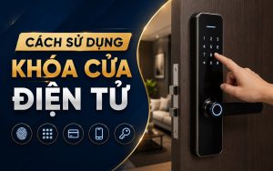 cách sử dụng khóa cửa điện tử