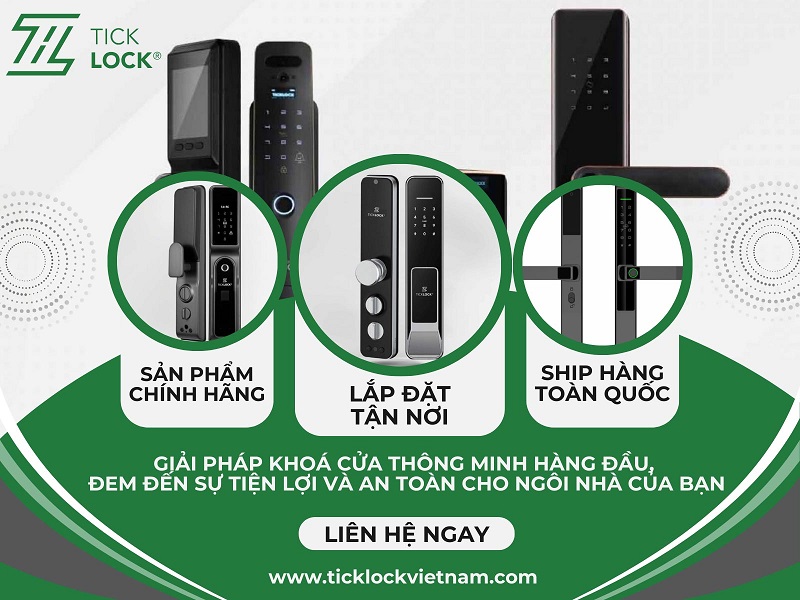 Mua khóa cửa điện tử chất lượng, giá tốt tại TICKLOCK
