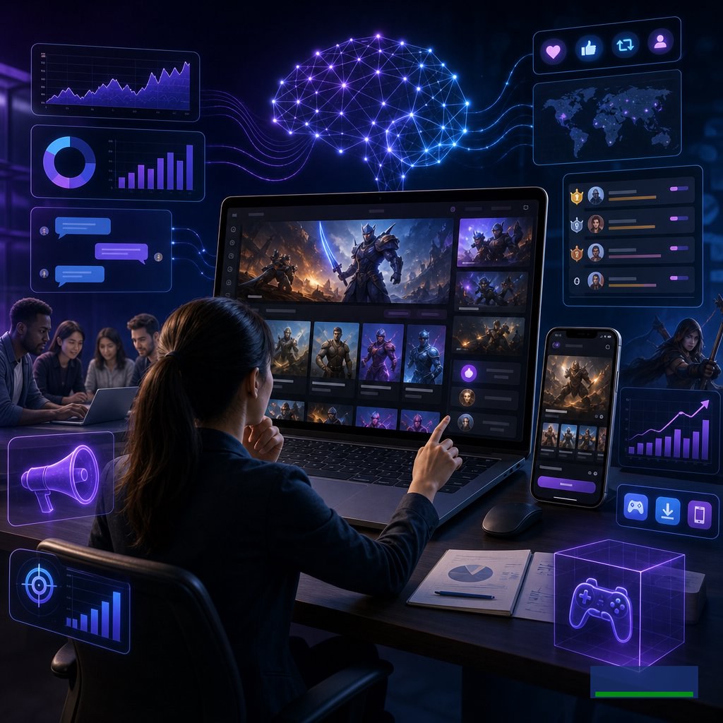Ứng dụng AI cho phòng marketing khi ra mắt game mới Ứng dụng AI cho phòng marketing khi ra mắt game mới